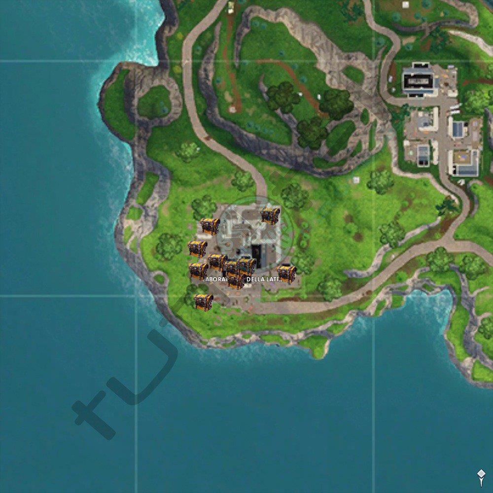 Mappa distributori fortnite season 5